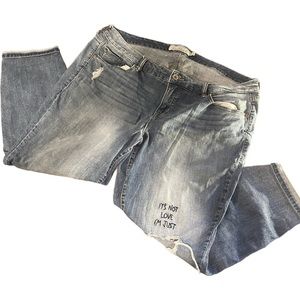 Torrid Size 20 Distressed Skinny Jeans